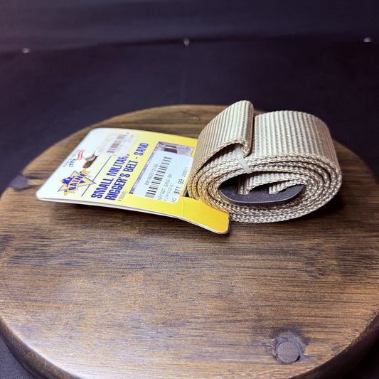 Raine Military Riggers Belt Size Small 27"- 31" Sand 1.75" Nylon, Metal Buckle