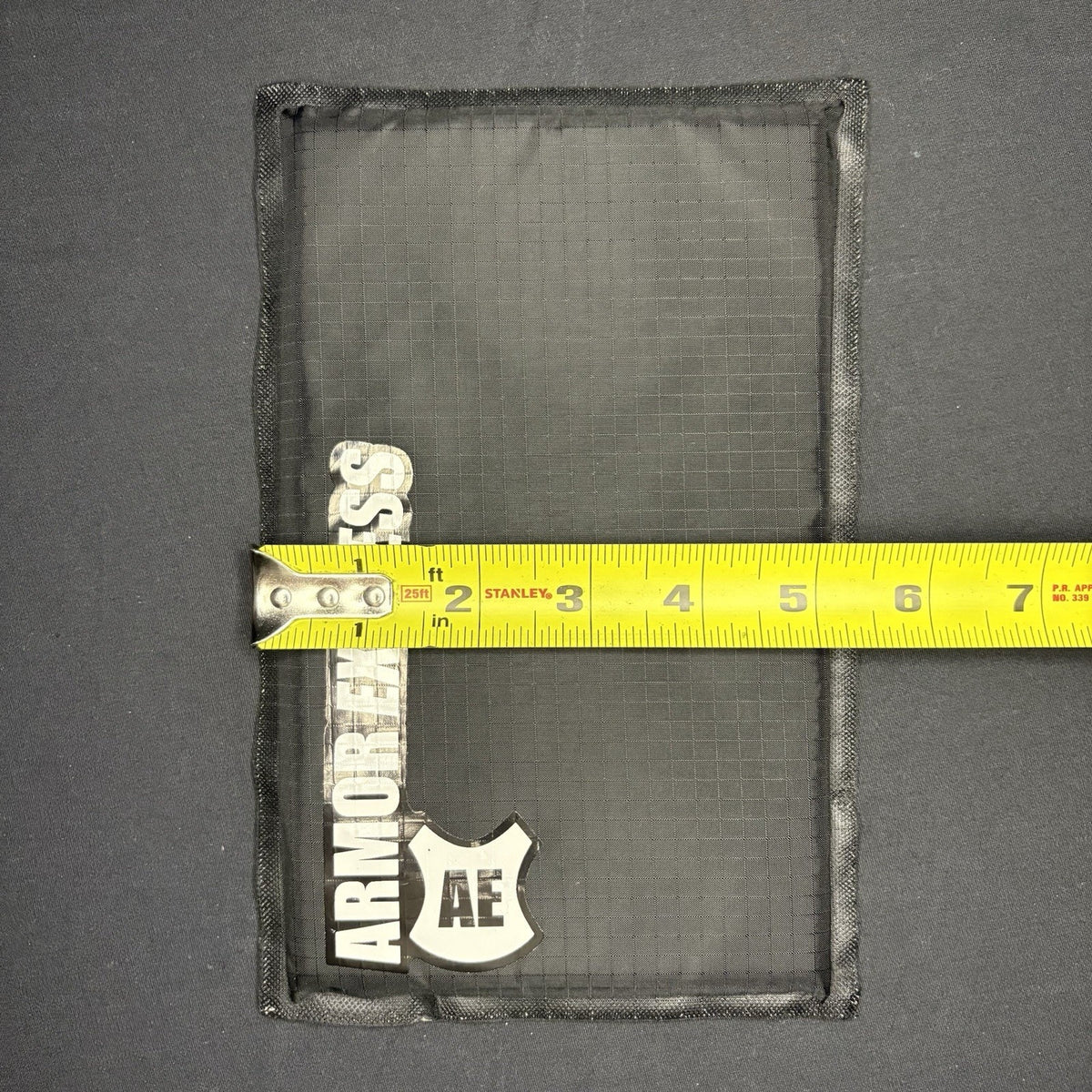 Armor Express Trauma Pad 5x8 Model STP Soft Black Impact Panel Body Armor