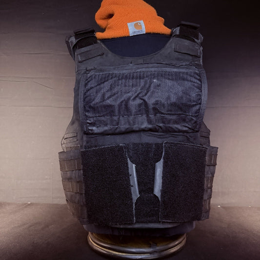 Armor Express Hard Core Tactical Carrier Vest Size XL Black MOLLE Padded