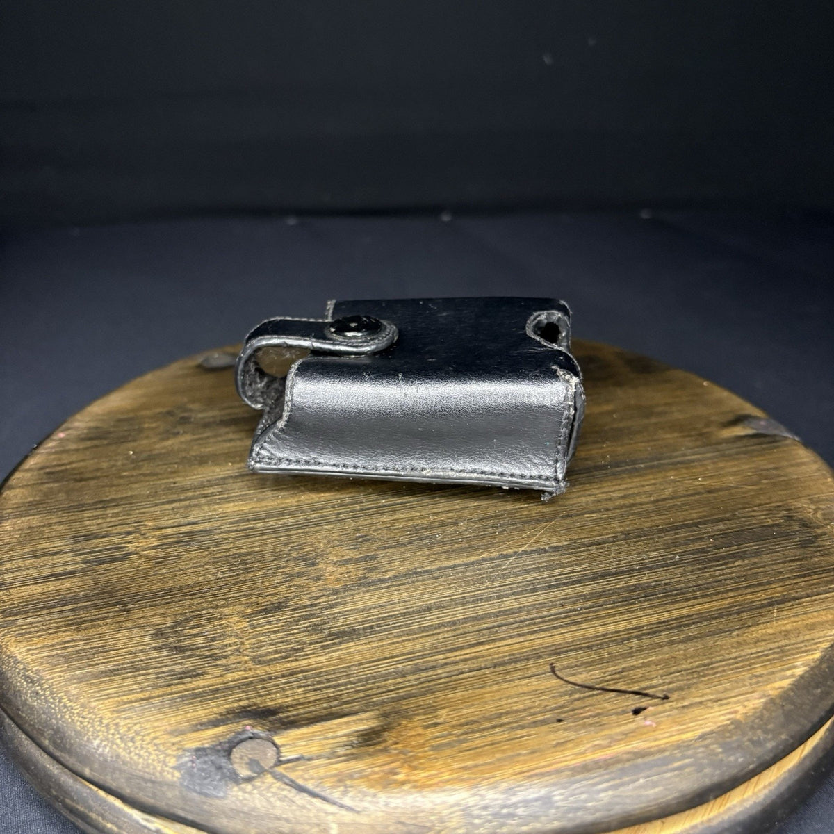 Tuff Recorder Pouch Leather w/Clip & Brass Snap For Camera, Wireless Mic (Lot 2)