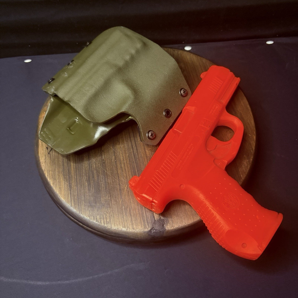 Smith And Wesson Kydex Holster Size SW99 OD Green Double Belt Loops