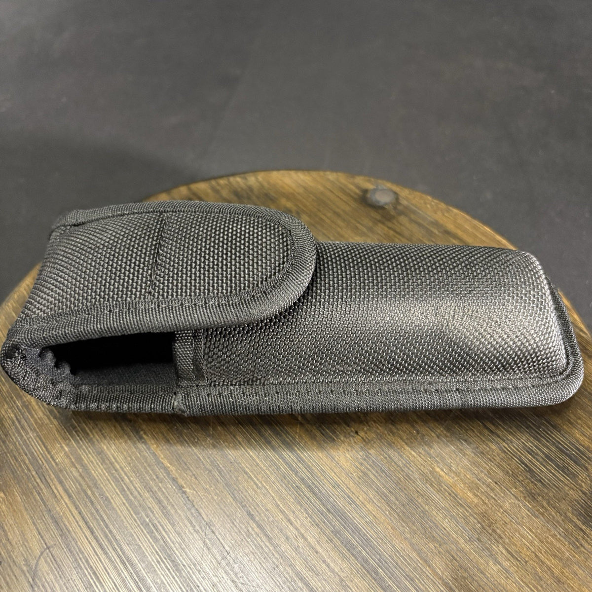 Bianchi Flashlight Pouch Size 7” Black Nylon Accumold Hook Loop Closure