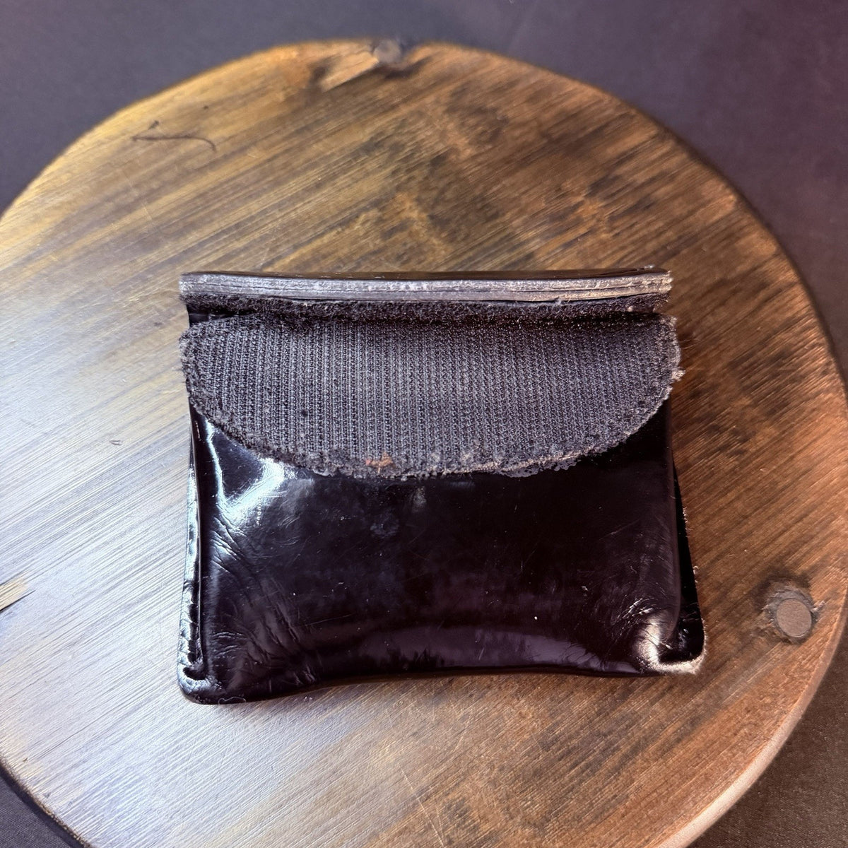 Safariland Glove Pouch High Gloss Black Leather Model 33-3