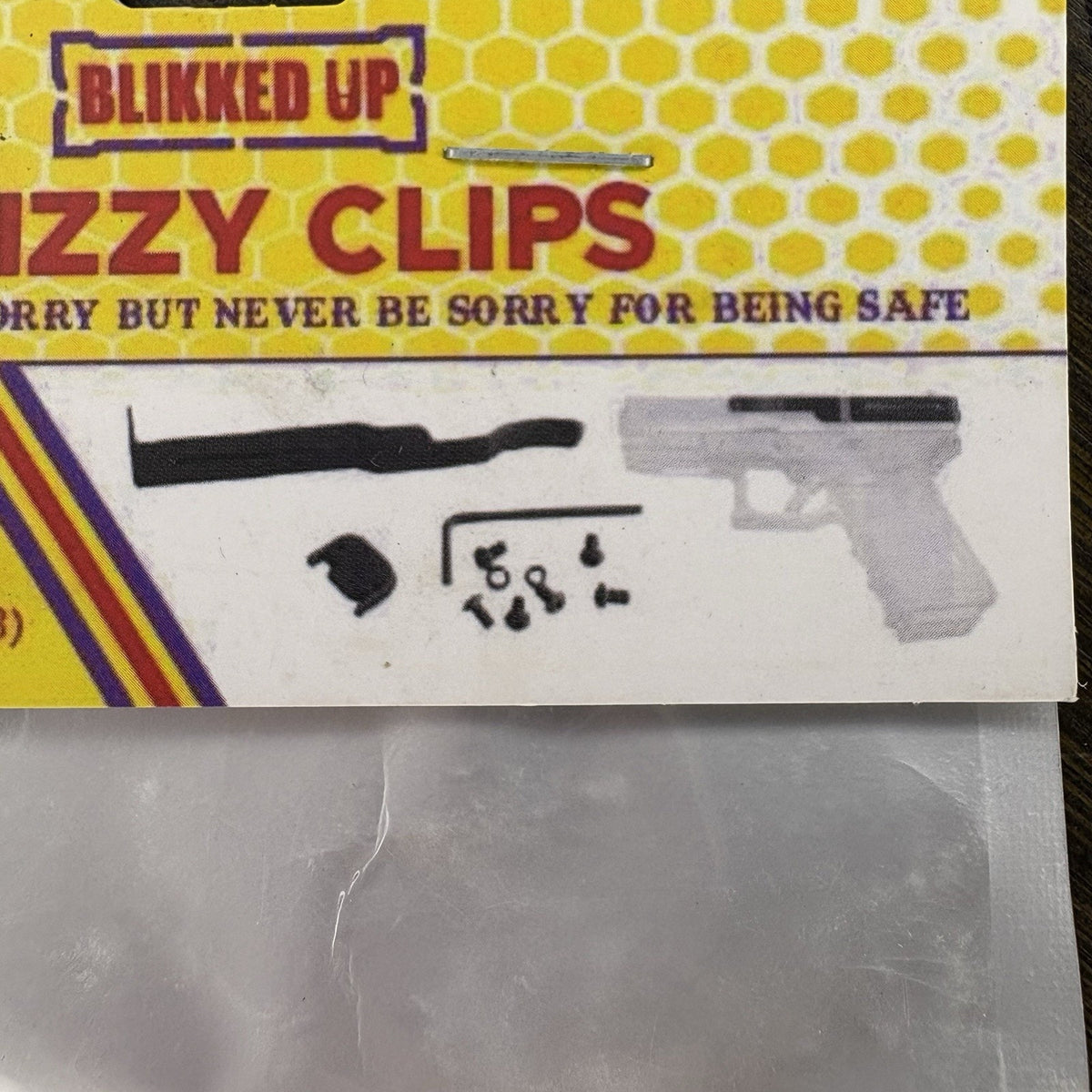 Belt Clip For Slide For Glocks Gen1-4 17 19 22 23 24 Blikked Up Glizzy Clip