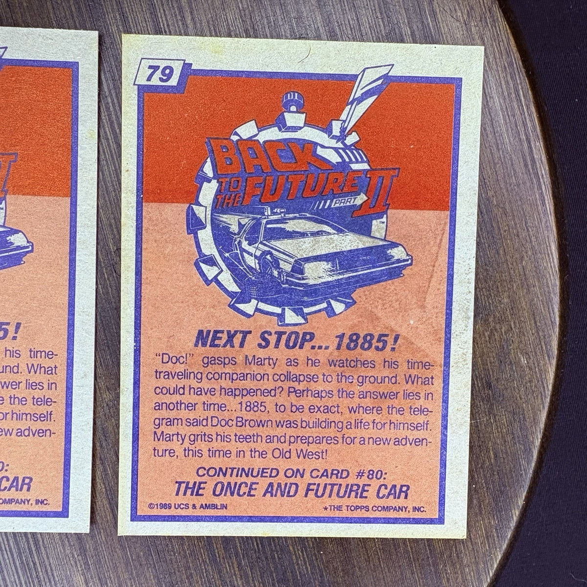 (Lot Of 3) 1989 Topps Back to the Future II #79 "Next Stop... 1885!" High Grade