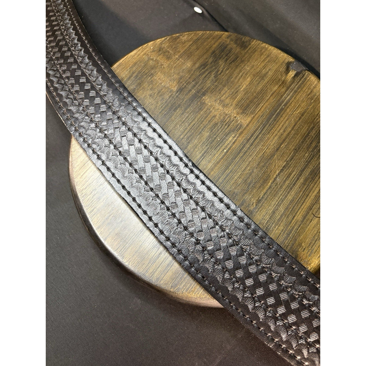 Safariland Women’s 872 Duty Belt Size 30” Basketweave Leather Sued Lined 2.25”