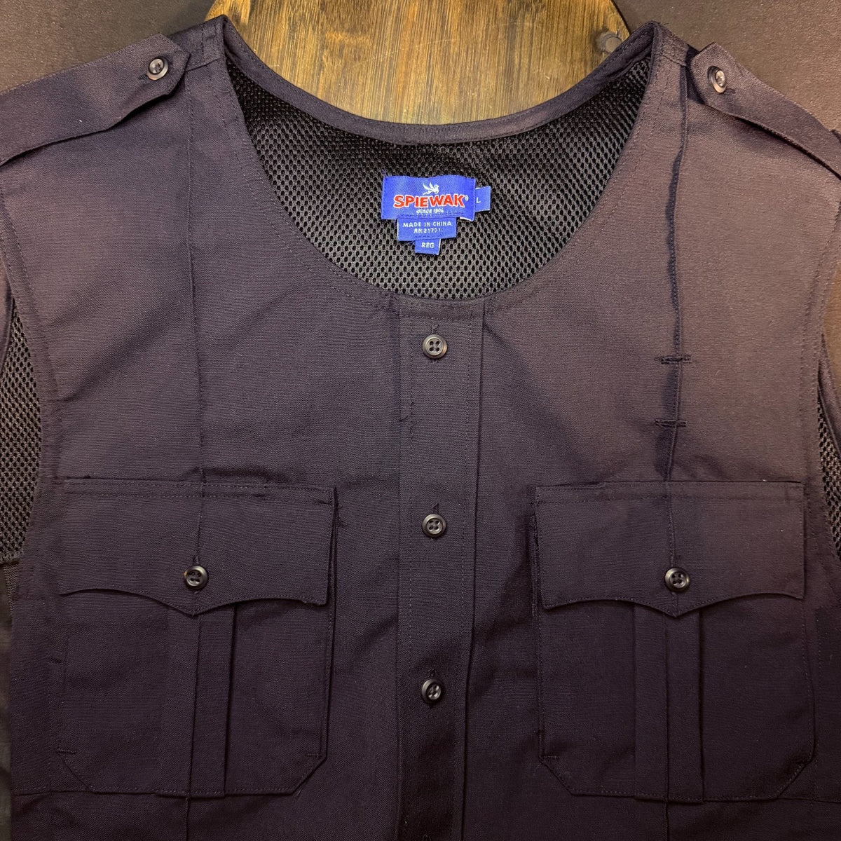 Spiewak Tactical Armor Carrier Vest Size Large Regular Dark Navy Carrier Only