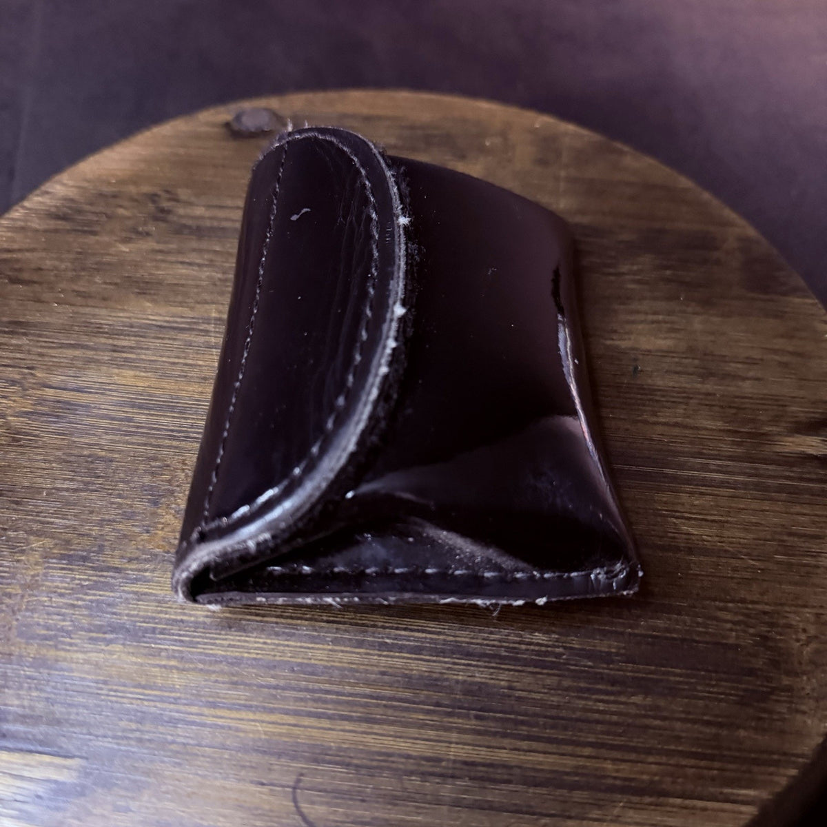 Safariland Glove Pouch High Gloss Black Leather Model 33-3