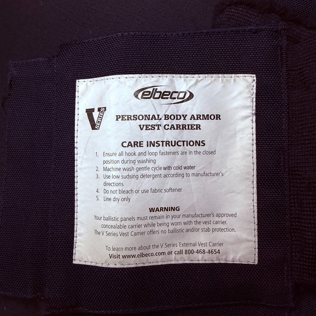 Elbeco BodyShield Tactical Armor Carrier Vest Size Large Regular Midnight Navy
