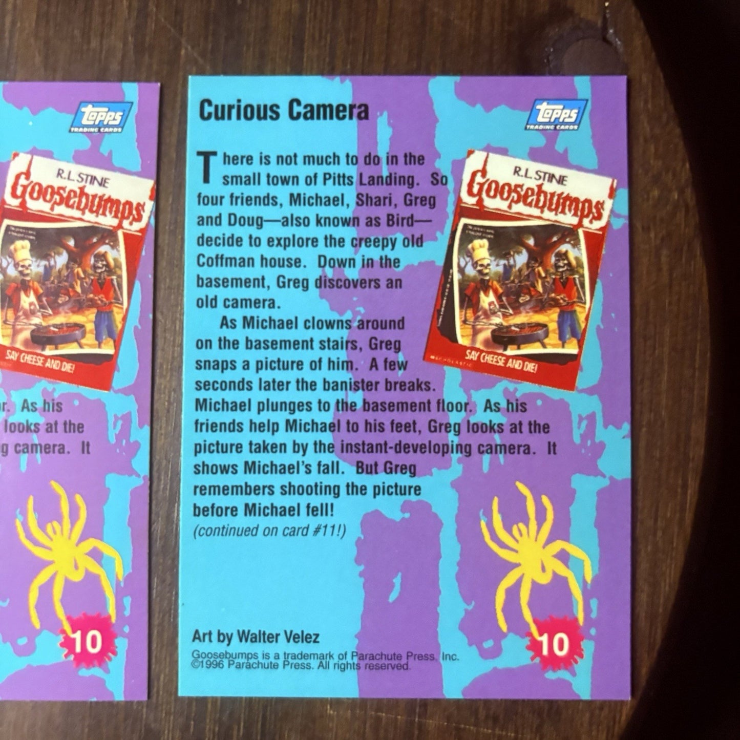 1996 Goosebumps Curious Camera #10 Lot Of (3) High Grade Trading Card See Photos19