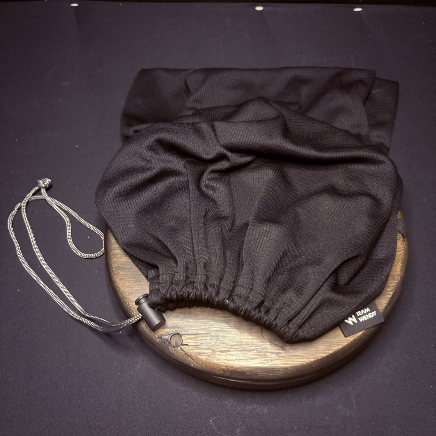 Drawstring Bag Black By Team Wendy 14" X 14"7