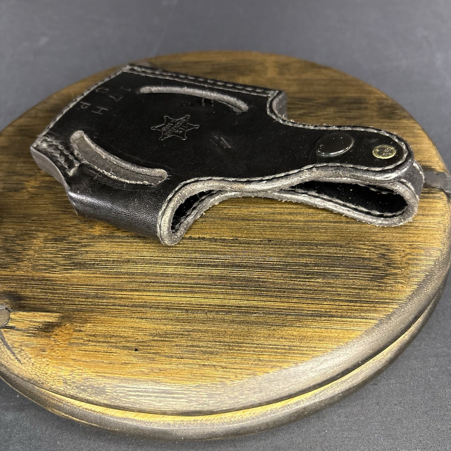 Tex Shoemaker 17H Basket Weave Holster For S&W 439 549 559 639 659 Snap Closure12