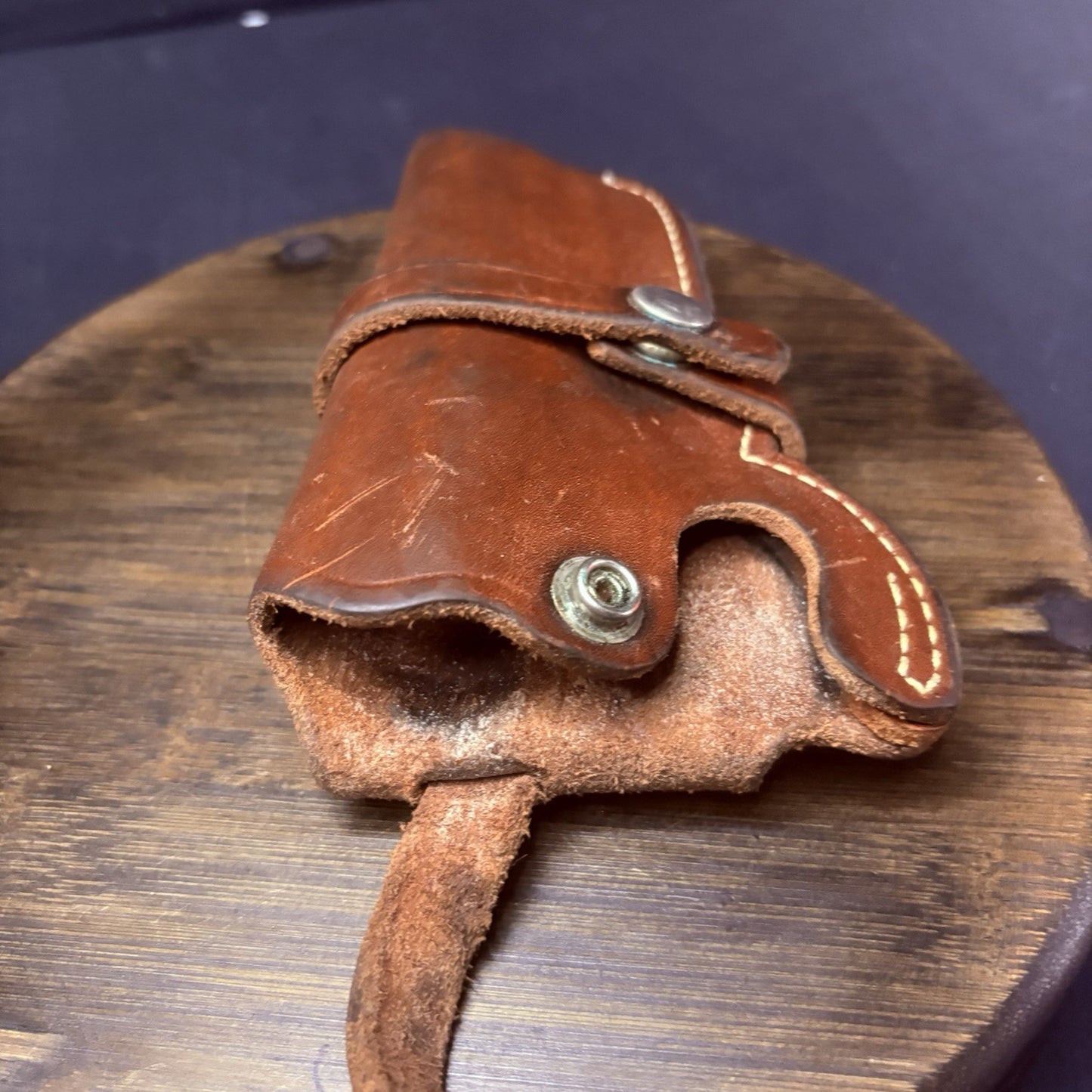 Smith & Wesson 4" K Frame Revolver Holster Leather (Size 21 64) Retention Snaps12