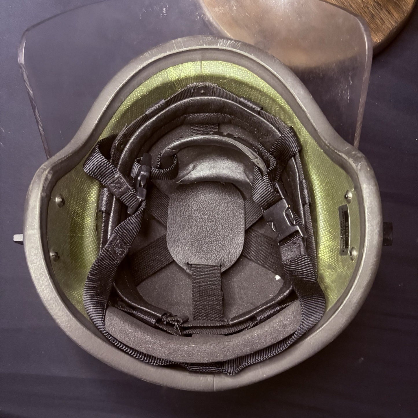 Gentex IIIA (3A) Ballistic Helmet Removable Face Shield Size Medium Bullet Proof13