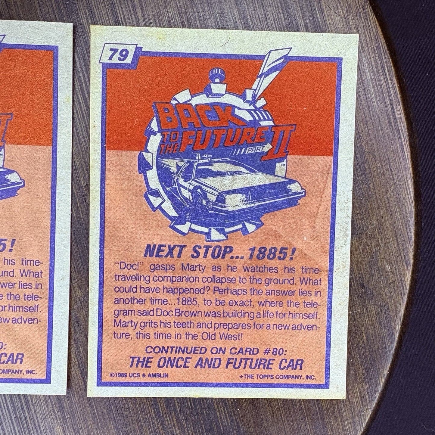 (Lot Of 3) 1989 Topps Back to the Future II #79 "Next Stop... 1885!" High Grade11