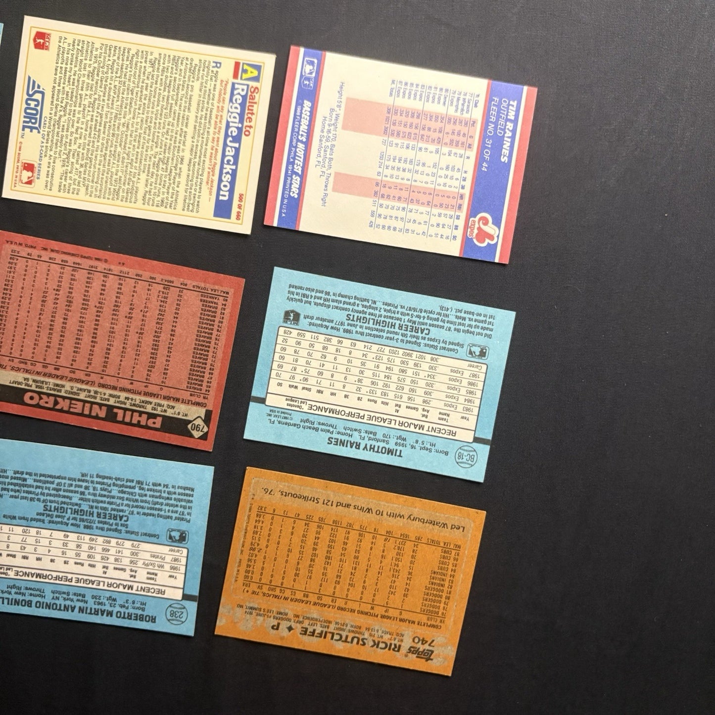 1988 Baseball Card Lot (15) All High Grade Topps, Donruss, Score, Fleer10