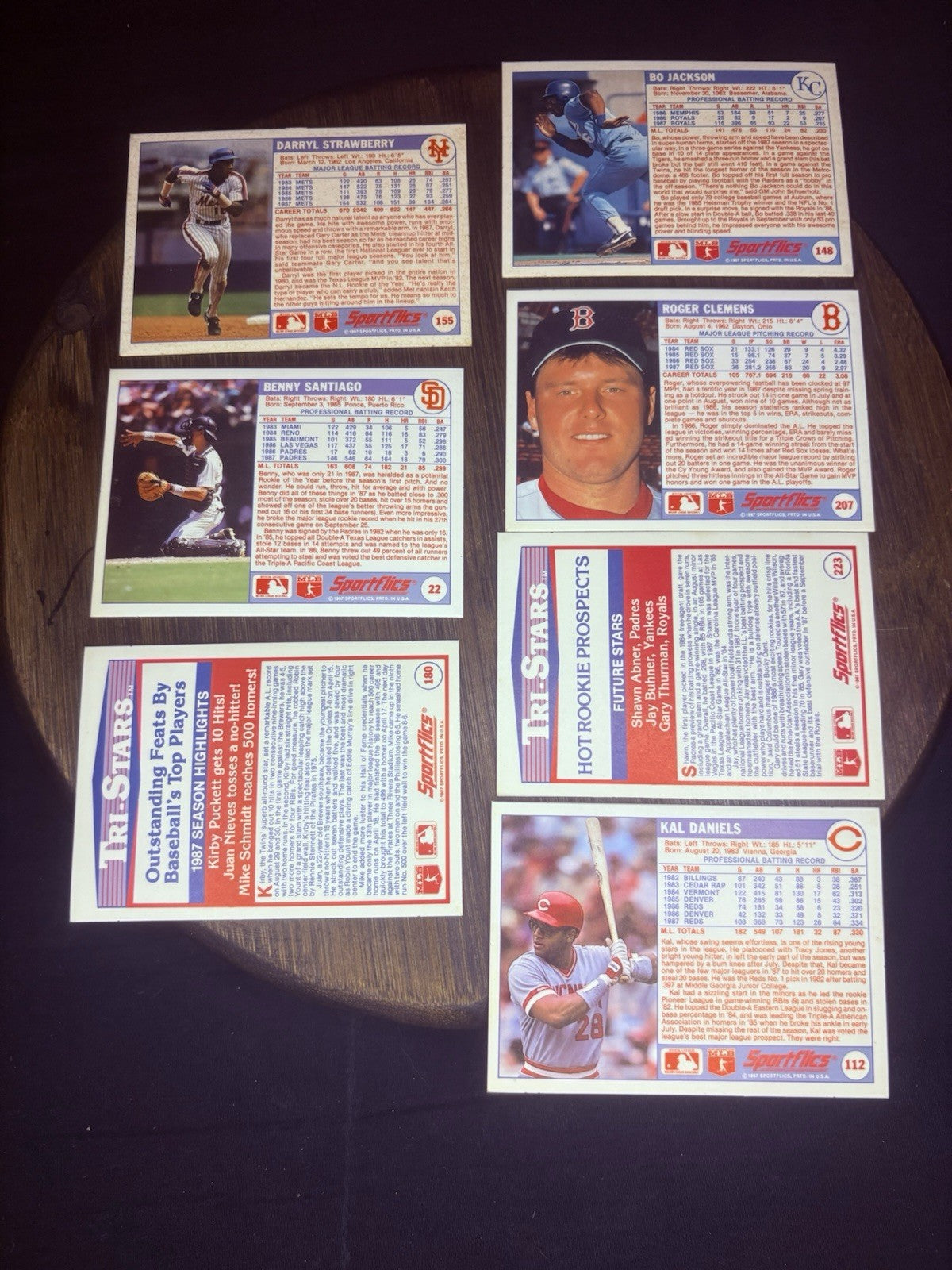 Vintage 1988 Hologram Sportflics (Lot of 7) Rare High Grade Card BO JACKSON16