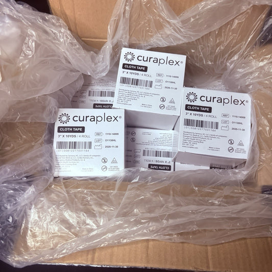 (36 Rolls) Cloth Tape Silk Medical Adhesive 3" x 10 Yards 9 Boxes of 4 Rolls1