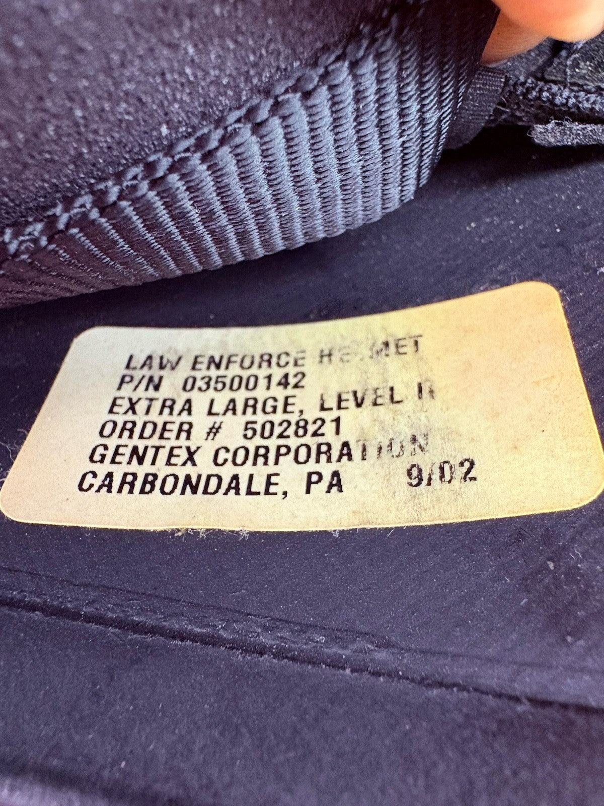 Gentex IIIA (3A) Ballistic Helmet Removable Face Shield (XXL) Largest Helmet19