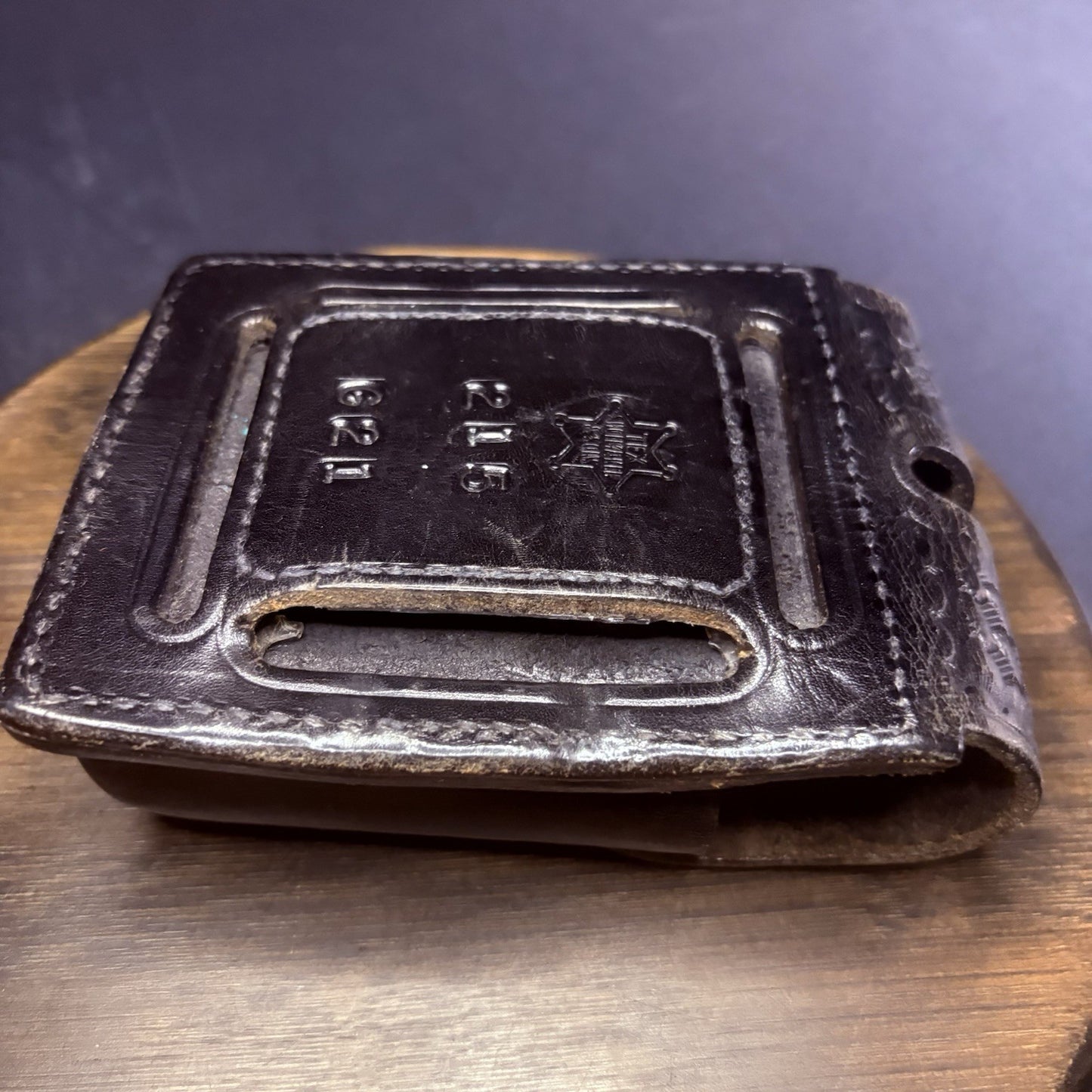 Gorgeous Tex Shoemaker GLOCK 21 Magazine Pouch Basketweave Leather (See Photos!)13