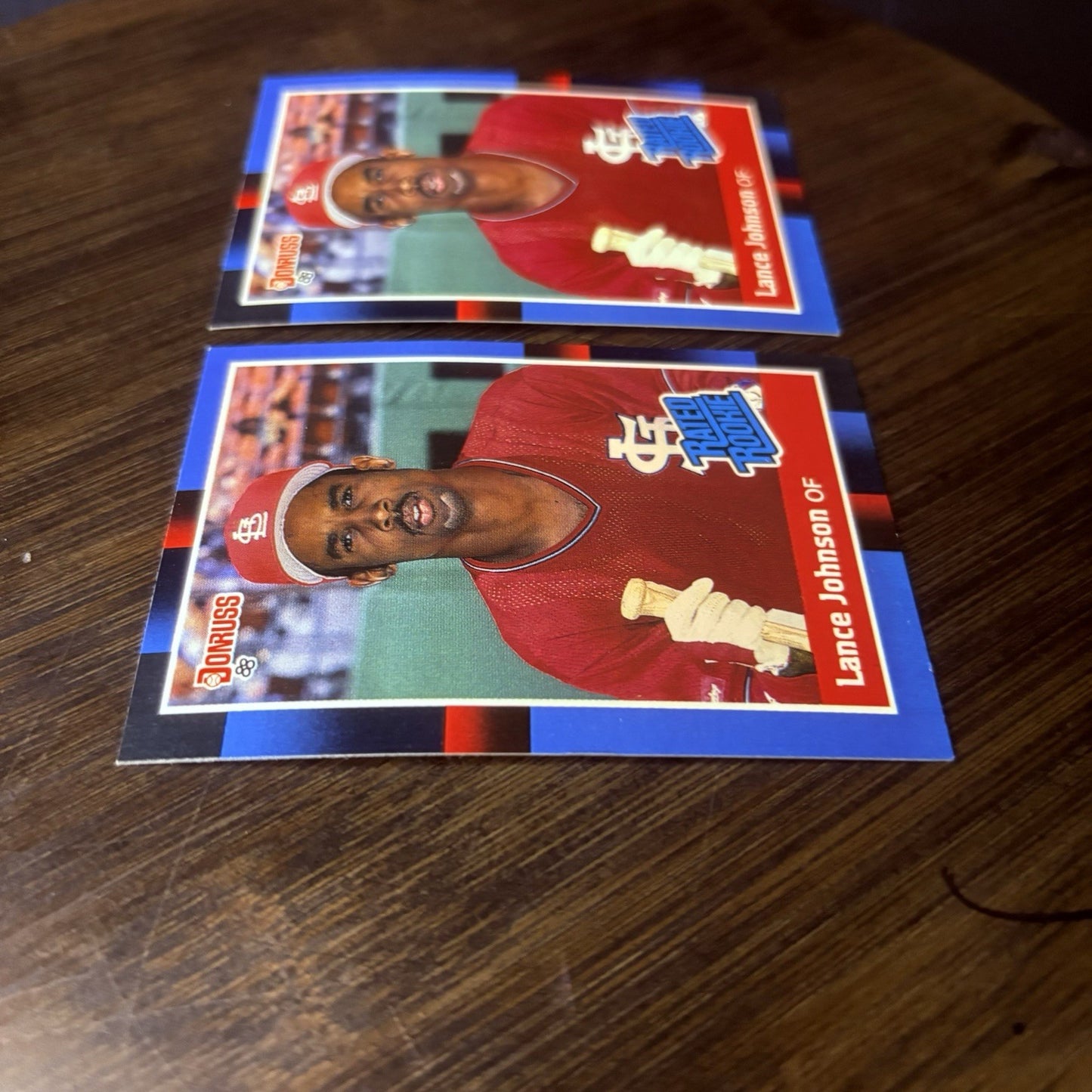 Lot of 2 Lance Johnson 1988 Donruss Baseball Rookie Cards #31 High Grade5