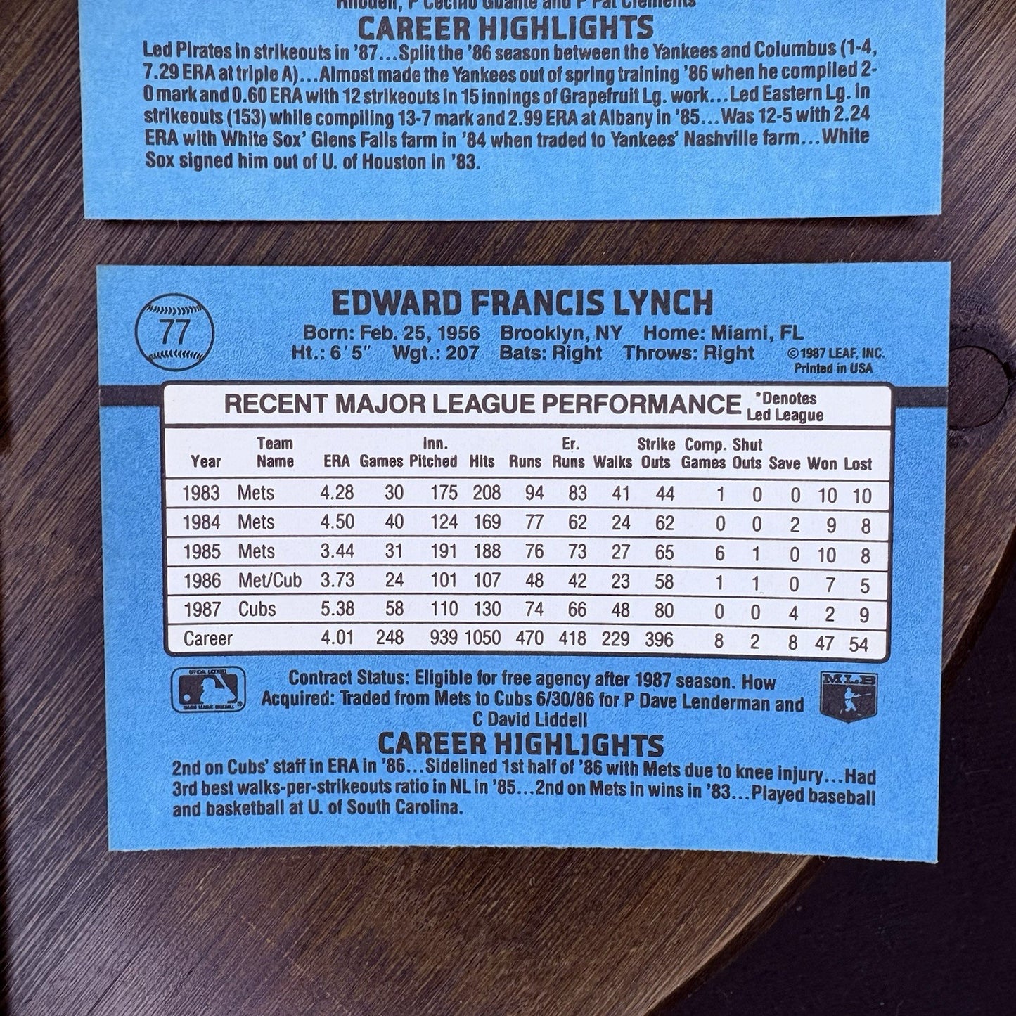 Donruss 1988 High Grade Cards #79, #77, #76, #75, #74 MLB Baseball (Lot 5)14