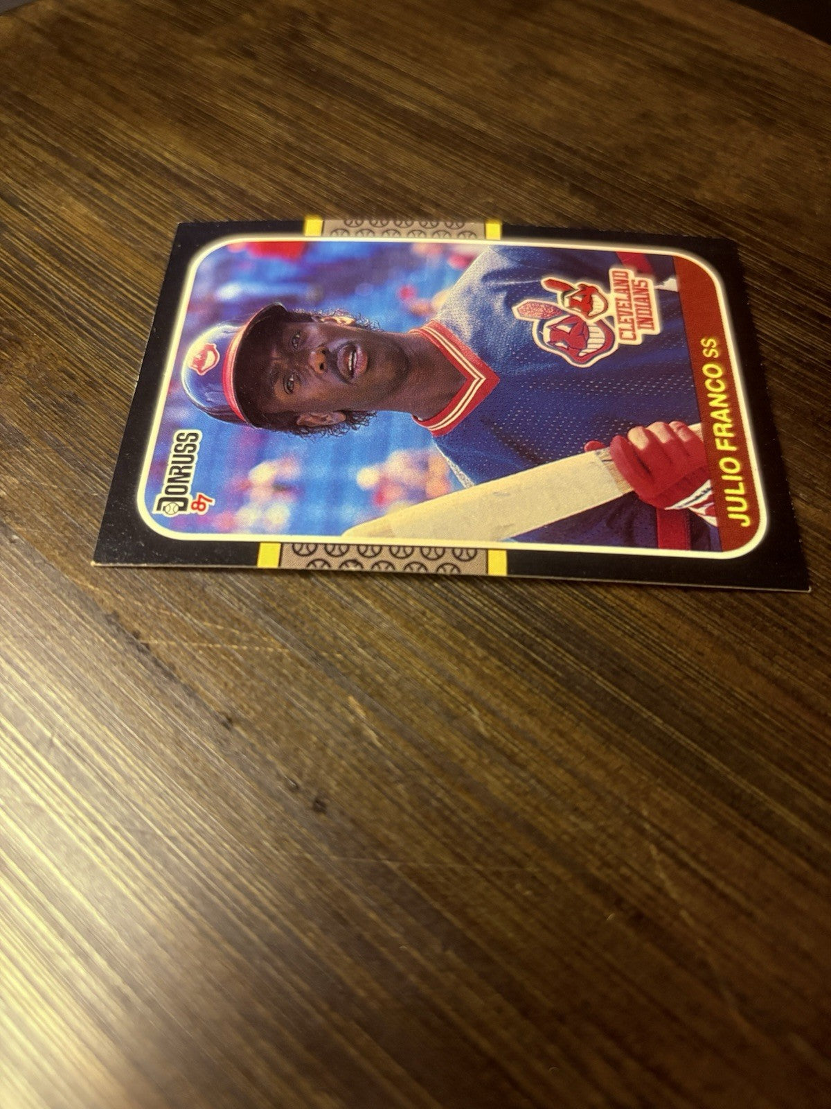 1987 Donruss Julio Franco Baseball Card 131 Indians Shortstop High Grade5