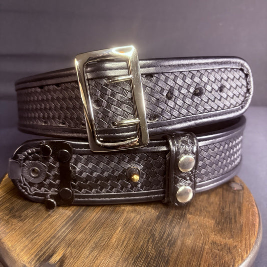 Bianchi 7960 Duty Belt Size 34"-36" w/Belt Keeper, AccuMold Elite Browne 2.25"1