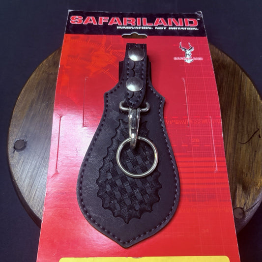 Safariland Key Keeper Model 168 Key Ring Basketweave w/Chrome Double Snap Holder1