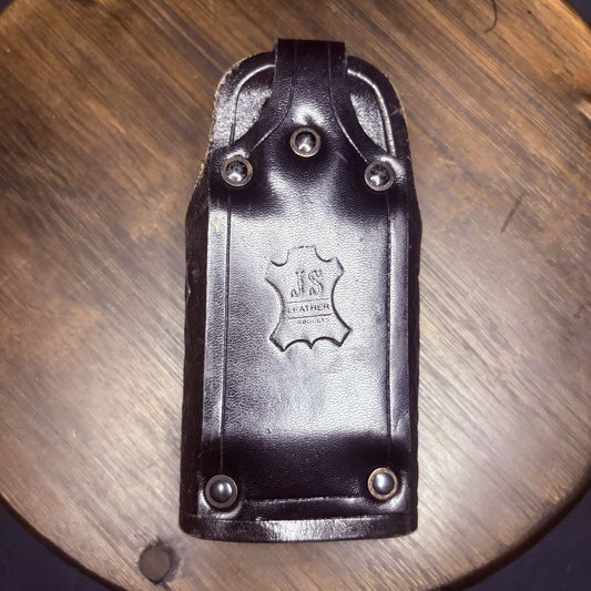 JS Leather Silent Key Keeper Basket Weave Leather Holder1