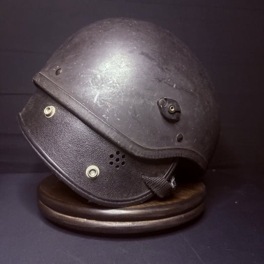 Police SWAT Riot Helmet Black (Universal Size) MADE IN USA1