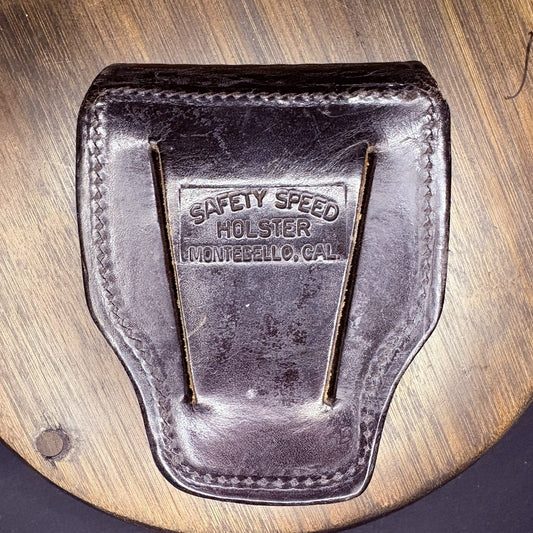 Safety Speed Handcuff Case/ Holster Leather Basket Weave Made In USA1