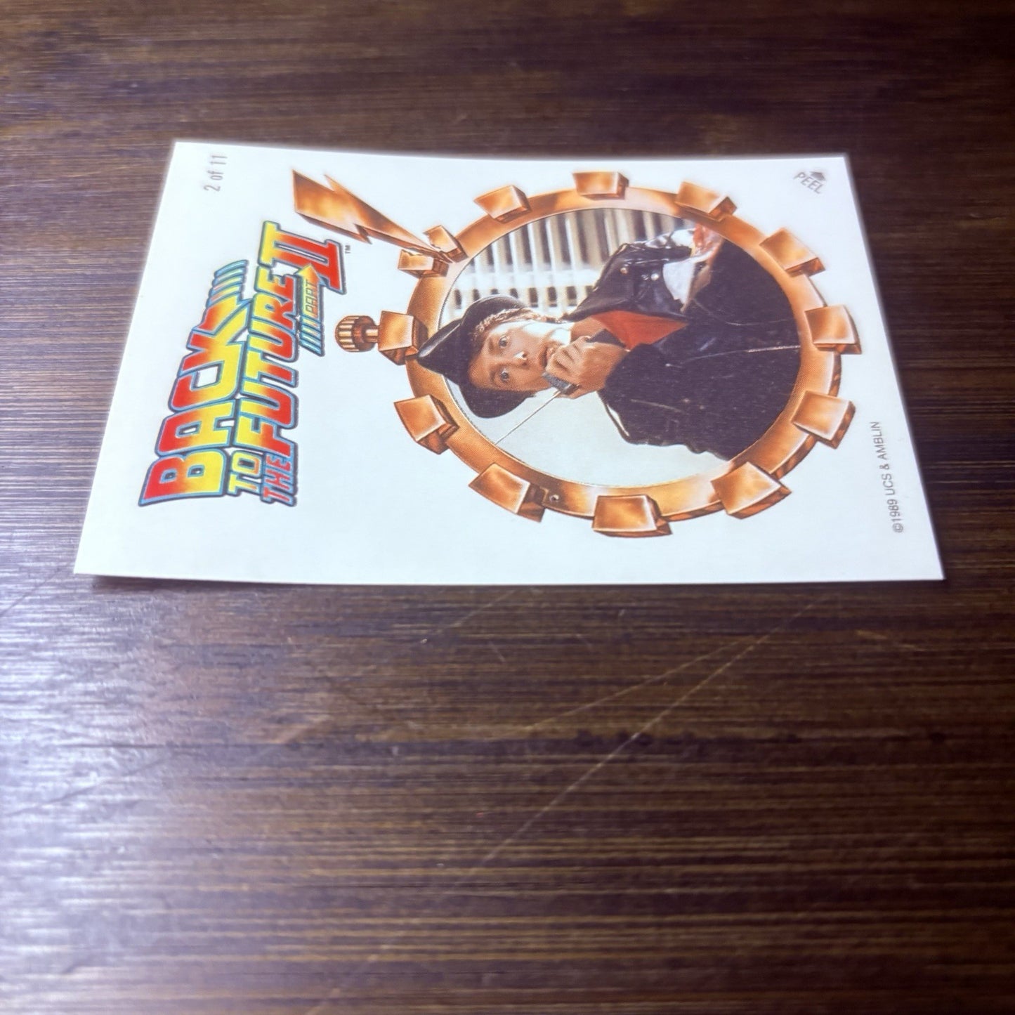 1989 Topps Back to the Future Part II Sticker #2 High Grade Card, See Photos9