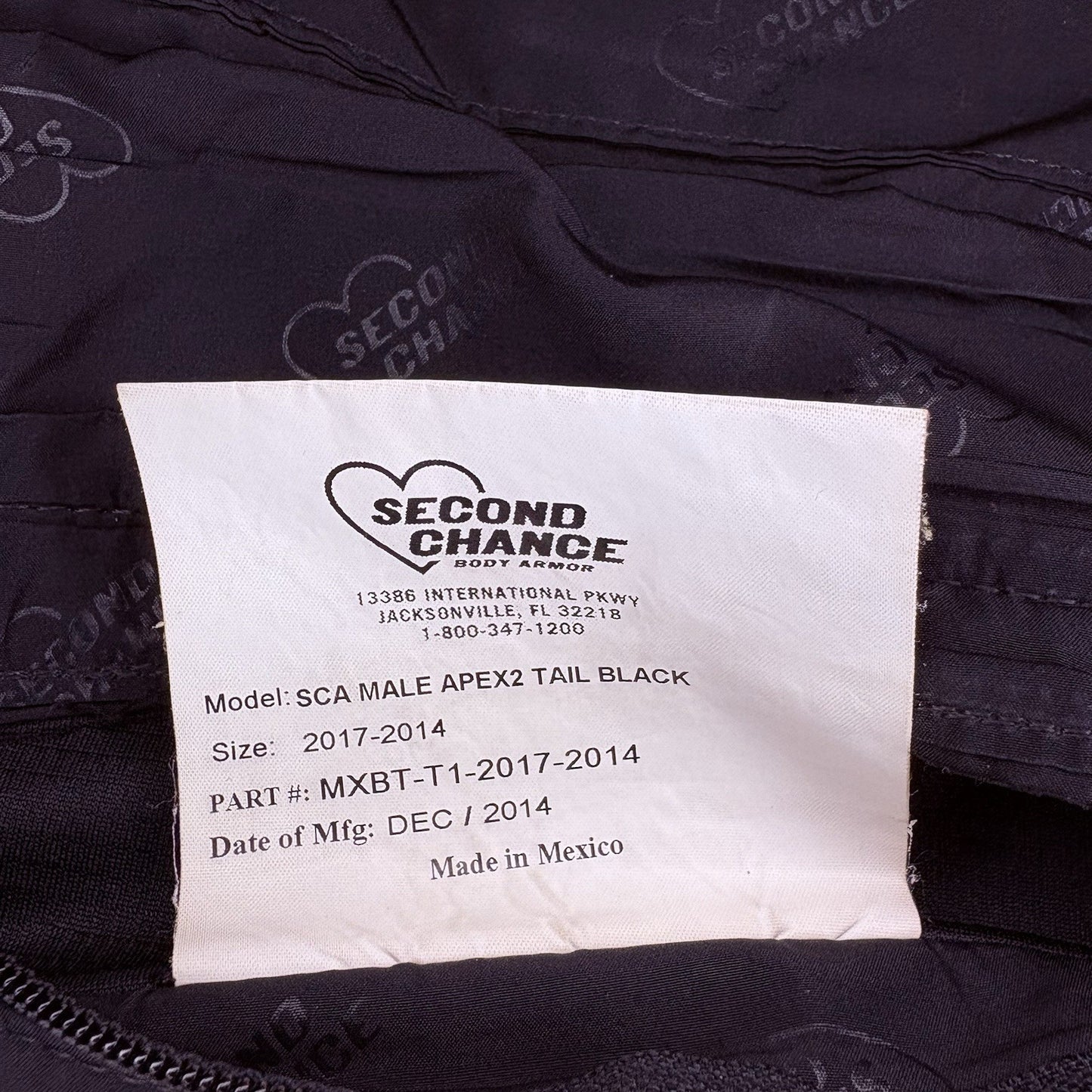 Second Chance 3A Bullet Proof Vest Size Large LONG Concealable w/Trauma Plate12