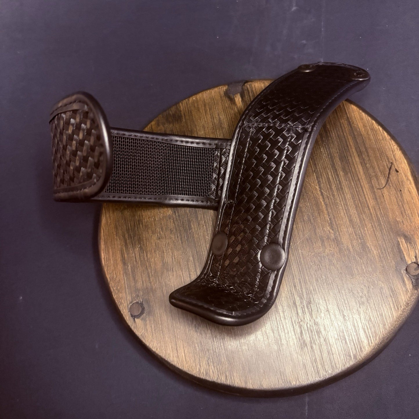 Bianchi Universal Radio Holder Model 7923 Size 1 Adjustable Basket Weave Leather9
