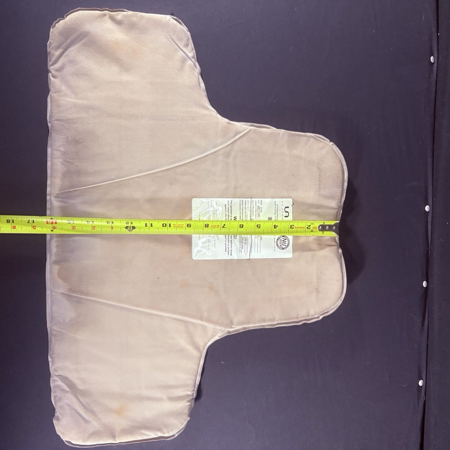 US Armor Bullet Proof Vest IIIA (3A) Size Large 2022 w/ Trauma Plate Concealable18