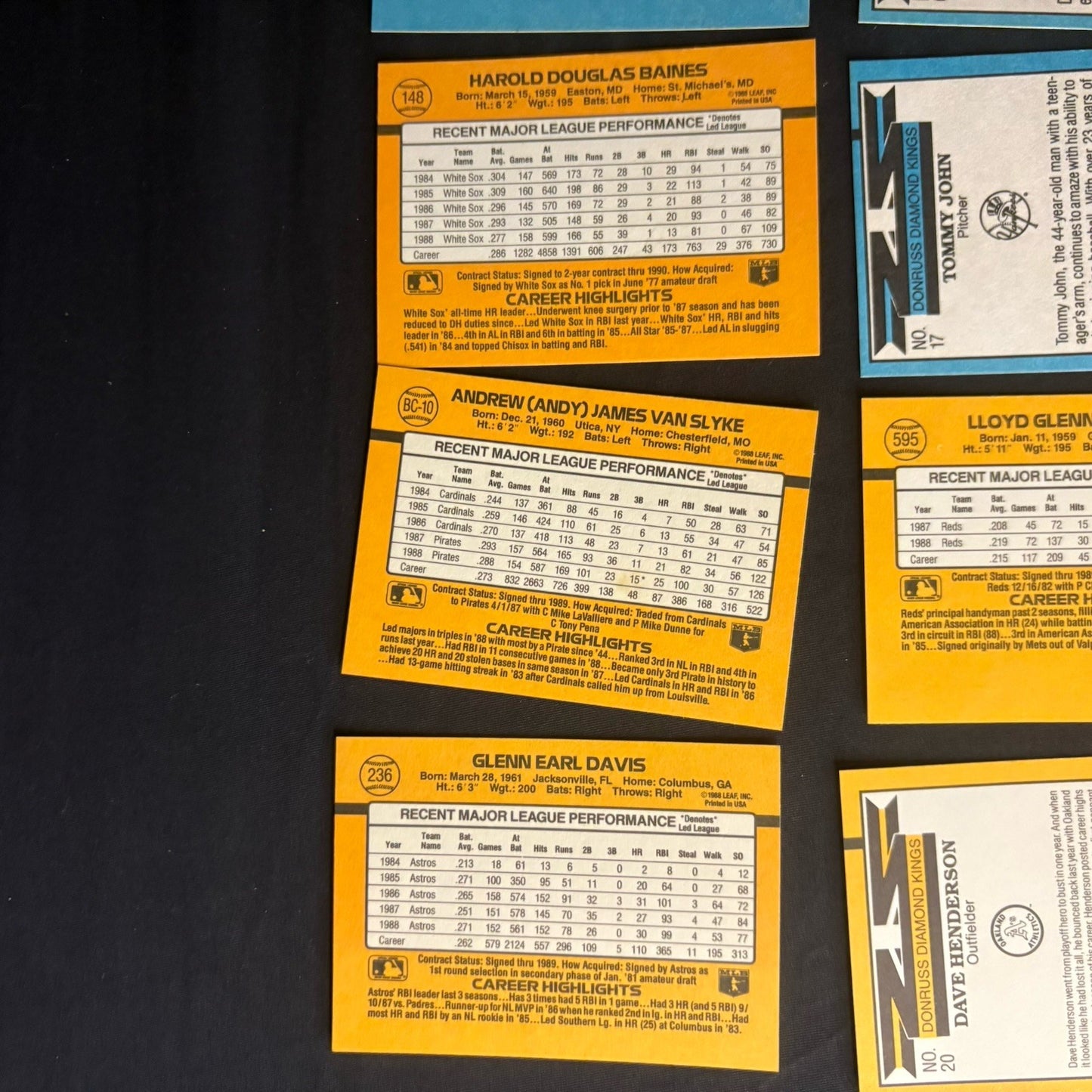 1988 Donruss Baseball Lot Of (30) Cards All High Grade See Photos18