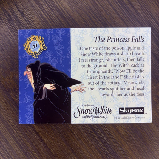 1994 SkyBox Snow White #51 "The Princess Falls" High Grade Trading Card1