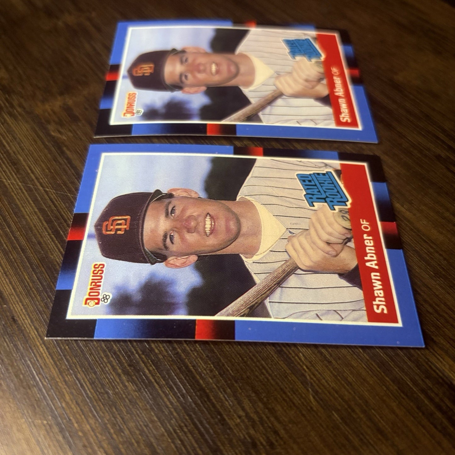 (2) 1988 Donruss #33 Shawn Abner San Diego Padres High Grade Card Lot5