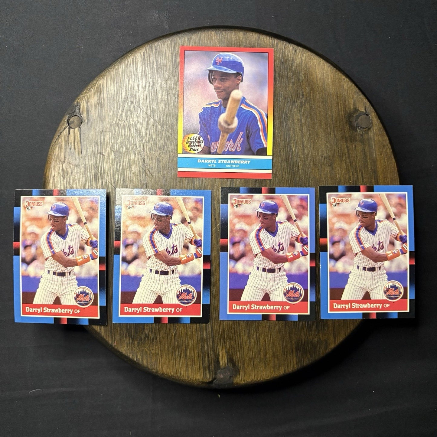 Darryl Strawberry Lot (5) Baseball Cards 1988 Fleer HIGH GRADE New York Mets MLB21