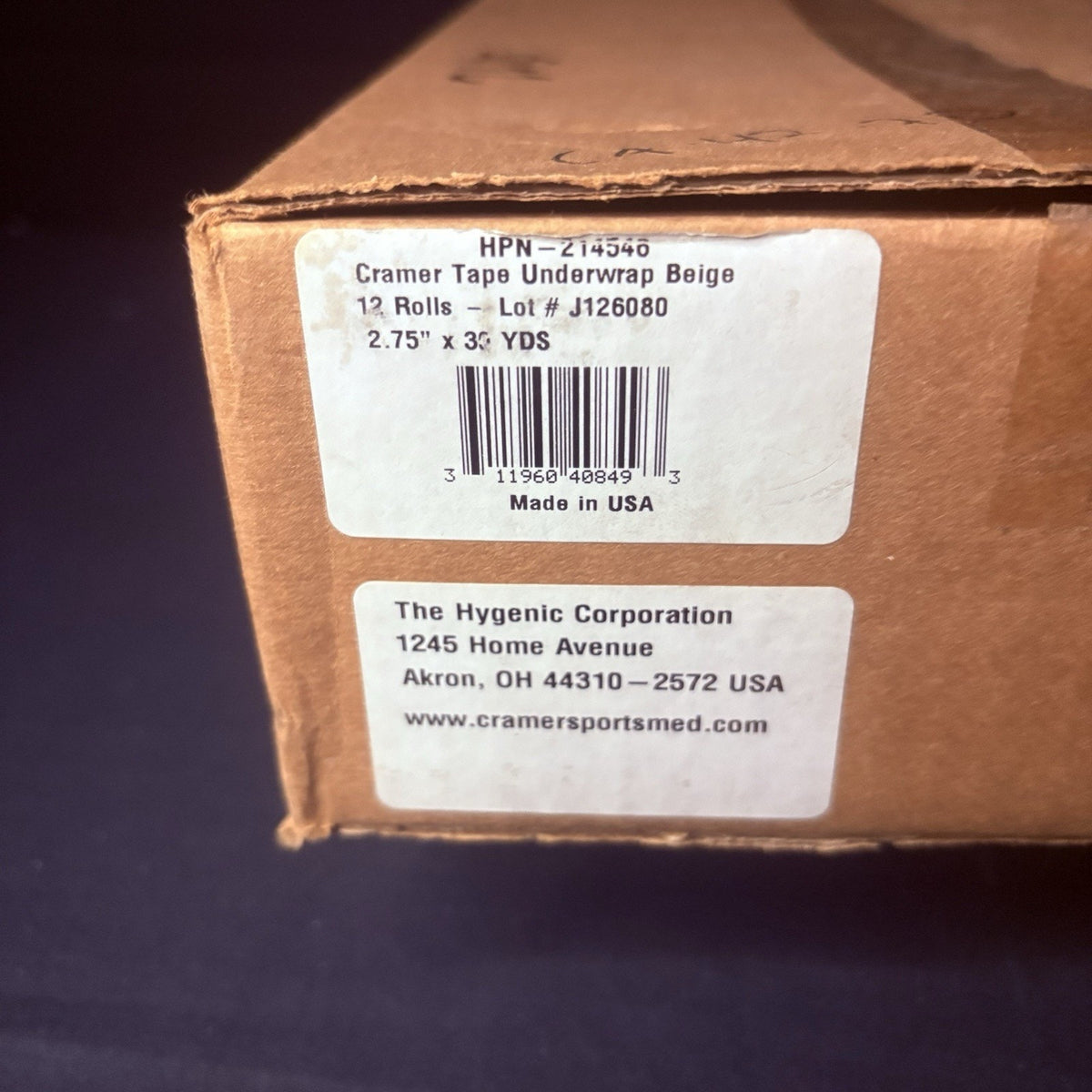 Cramer Tape Underwrap, Sports PreWrap, 3 Rolls, 2.75" X 30 Yard Roll Beige