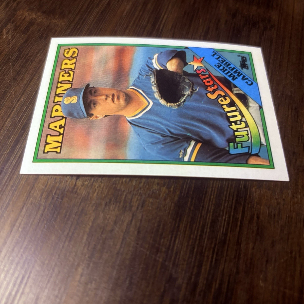 1988 Topps Baseball Card Mike Campbell Rookie Seattle Mariners #246