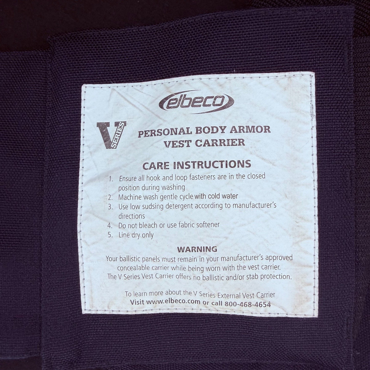 Elbeco BodyShield Tactical Armor Carrier Vest Size XL Regular Midnight Navy