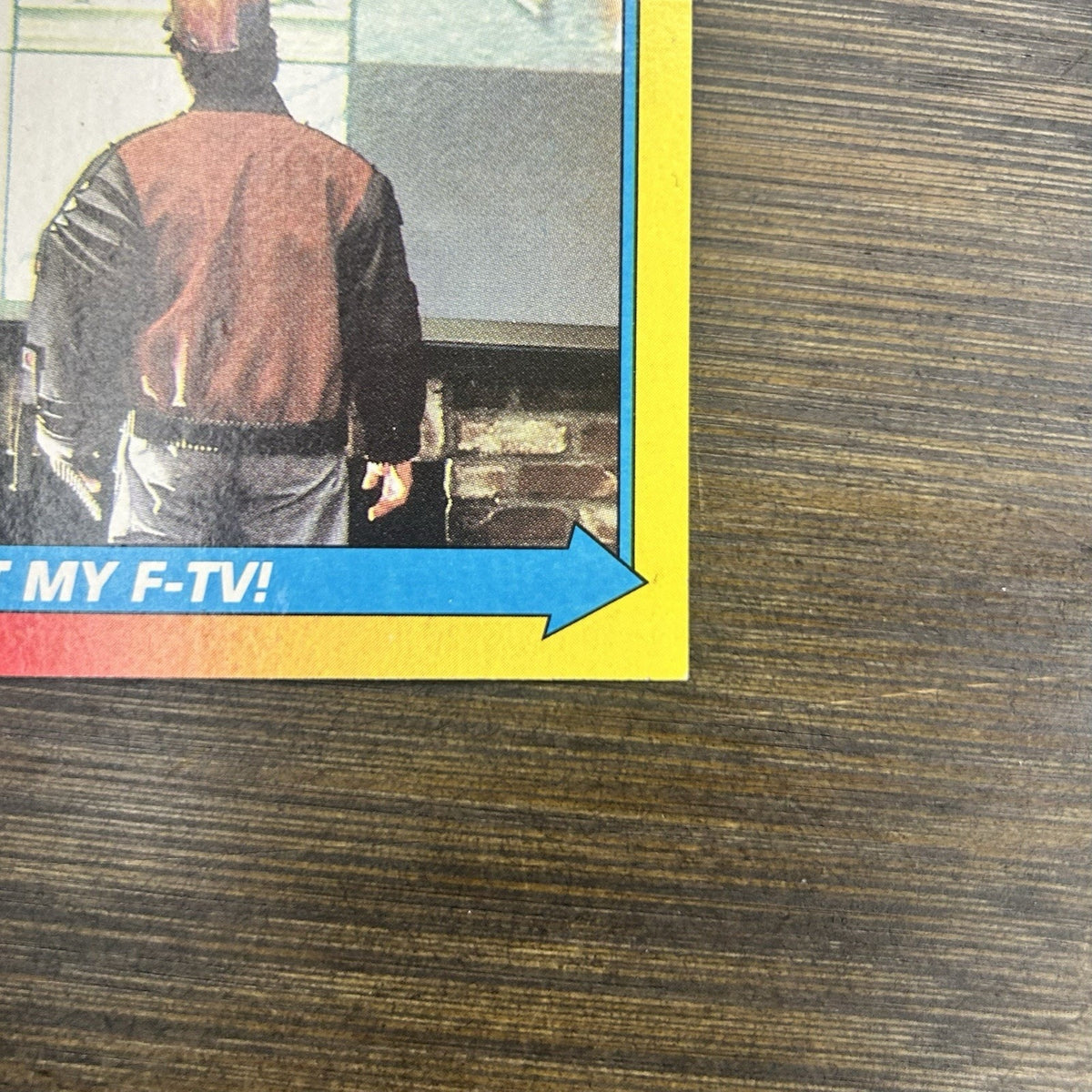 1989 Back To the Future #36 Topps Trading Card "I Want My F-TV!"