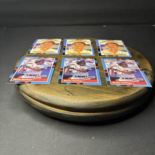 1988 Benito Santiago Lot (3)Donruss #114 & (3)Diamond Kings #3 San Diego Padres