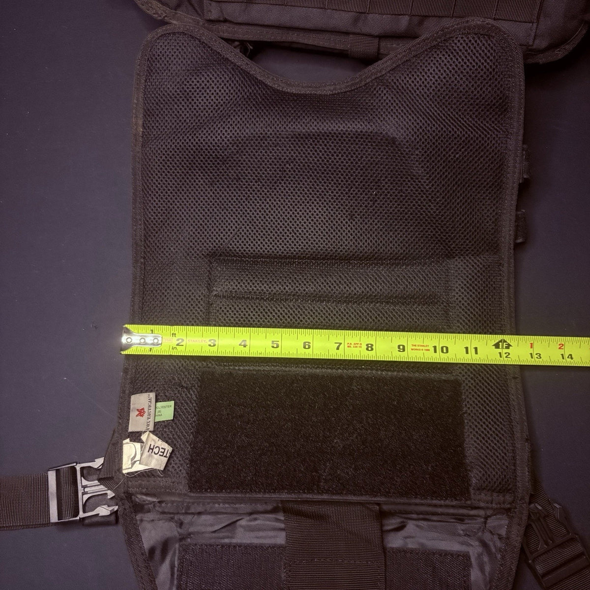 Protech Plate Carrier Vest 10"X 12" Size: Adjustable Black MOLLE
