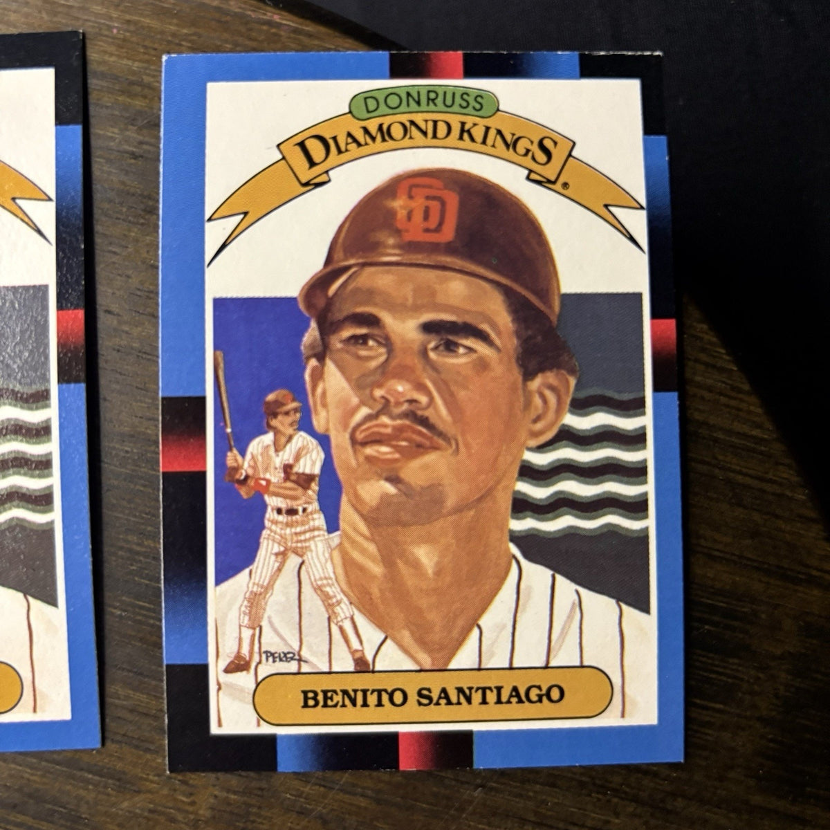 1988 Benito Santiago Lot (3)Donruss #114 & (3)Diamond Kings #3 San Diego Padres