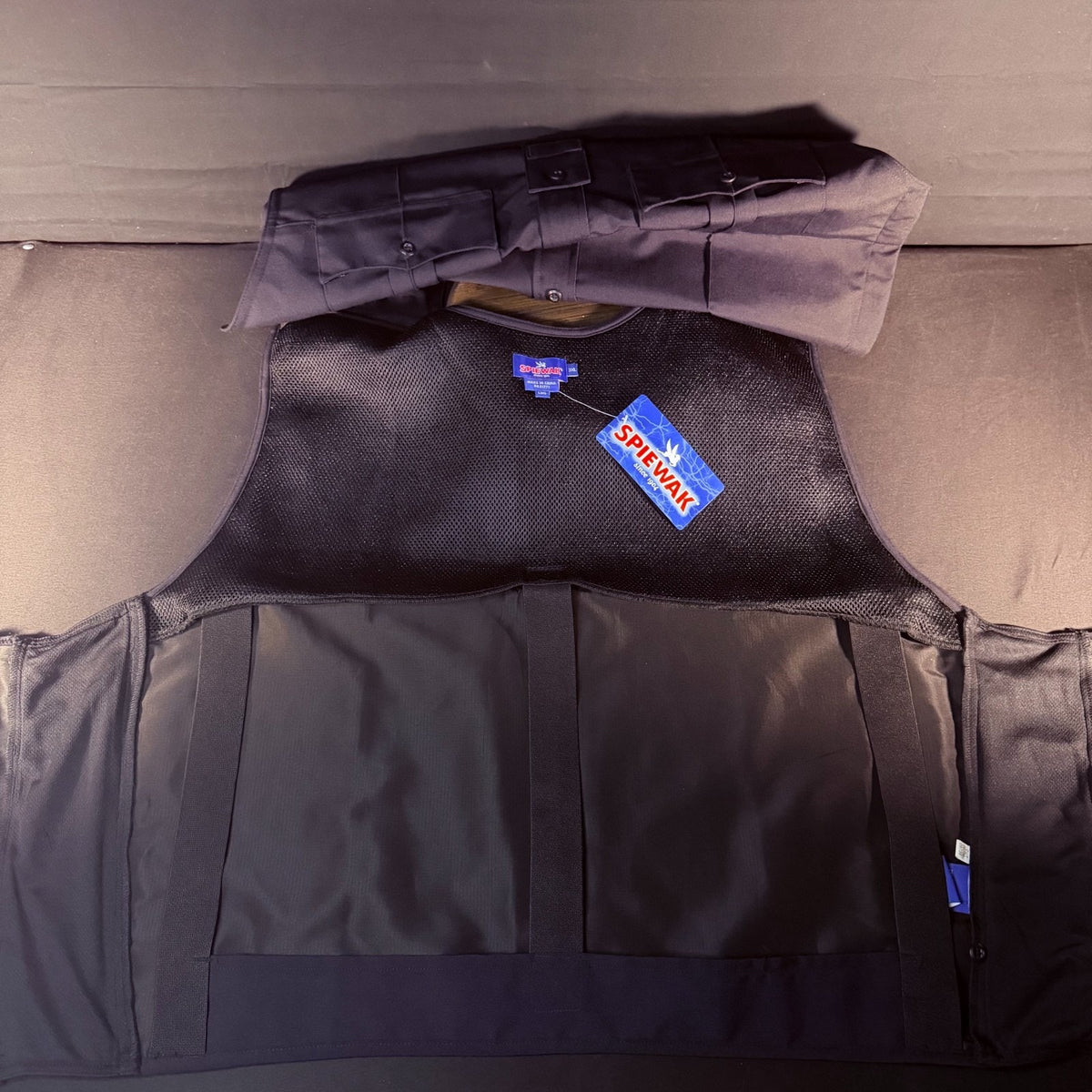 Spiewak Tactical Armor Carrier Vest Size 3XL Long Dark Navy Mic Tab Duty Vest