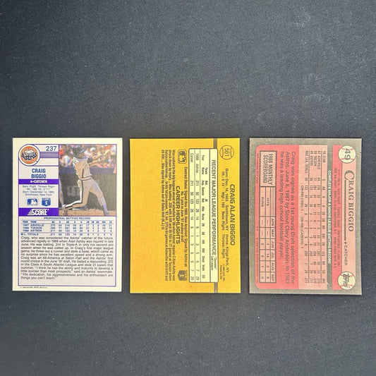 Craig Biggio (Lot Of 3) Trading Cards #237, #561, #49