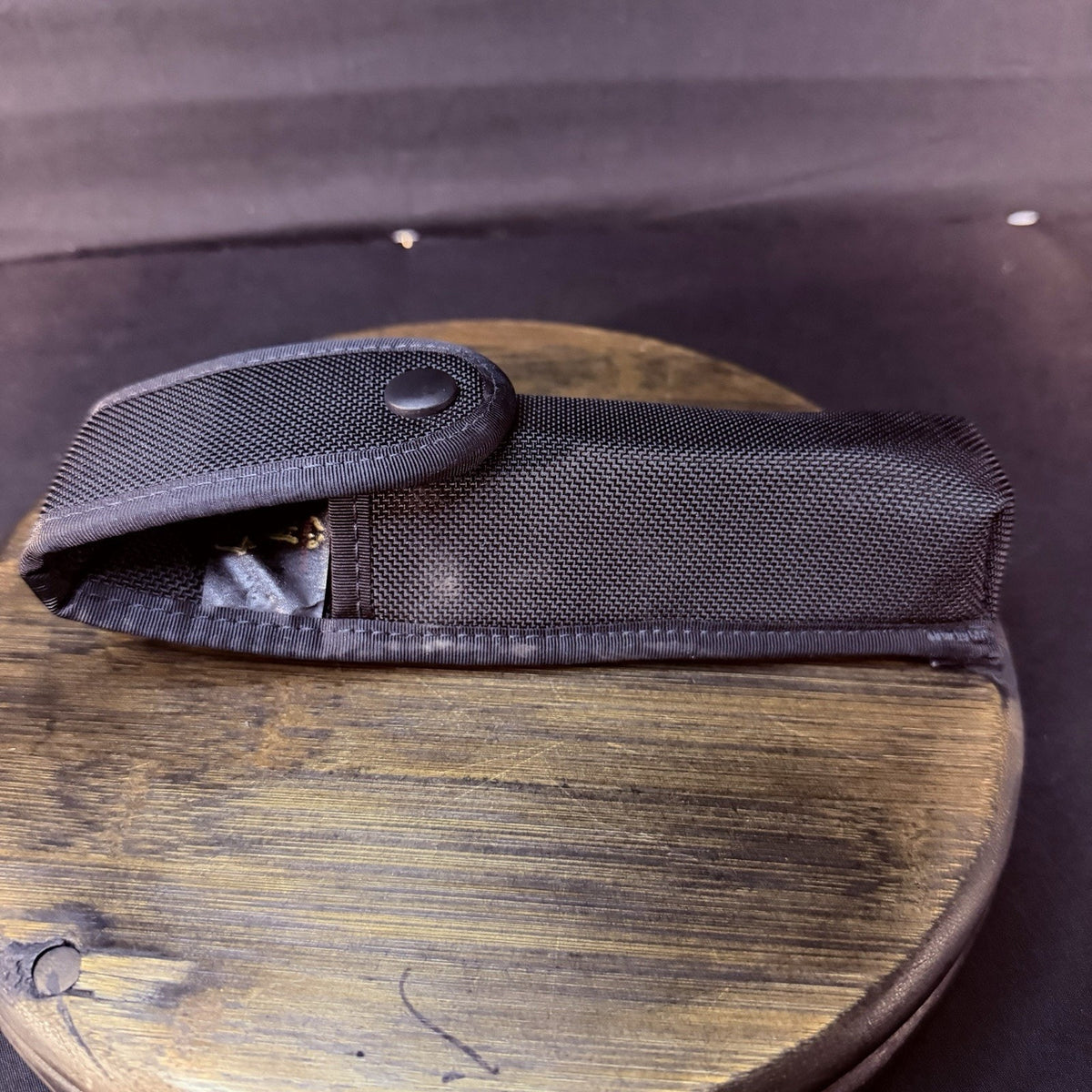 Safariland Nylon Flashlight/ Baton Holder Pouch Black With Belt Loop 8.5"